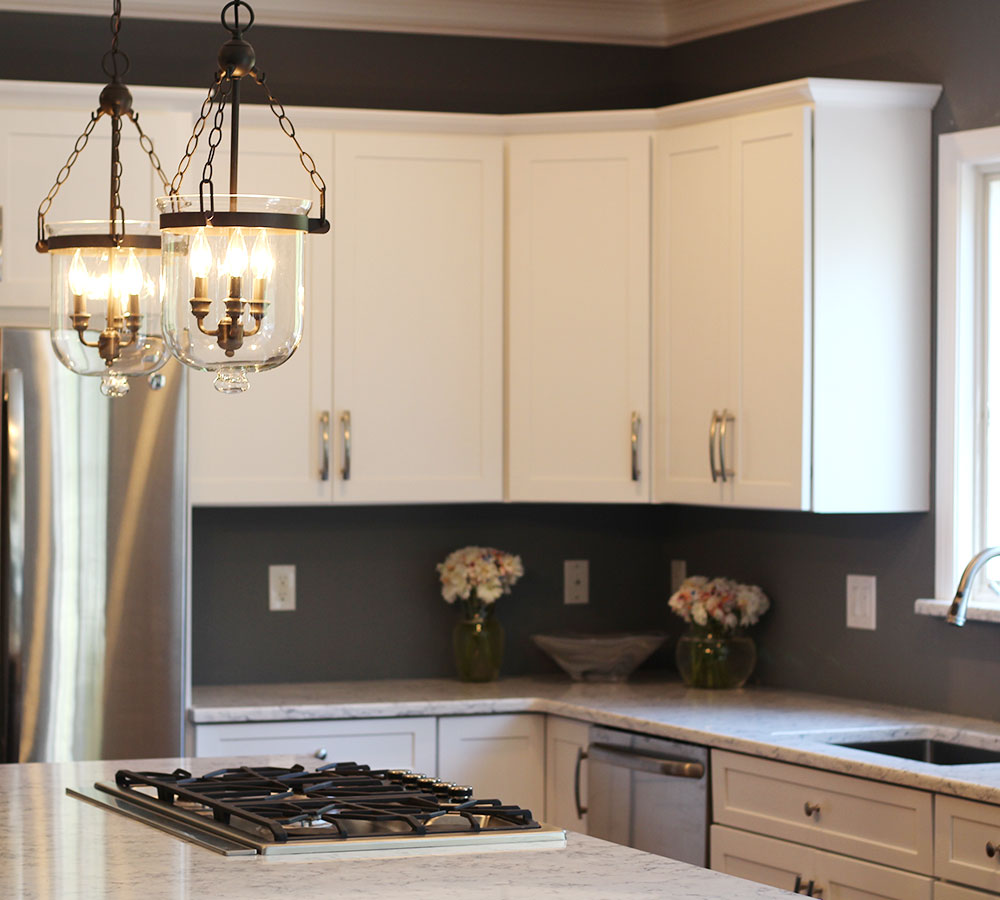 Refinished Maple Cabinets In White Tinted Lacquer | Classic Refinishers